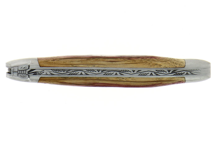Couteau pliant Forge de Laguiole manche en chêne de barrique 11cm