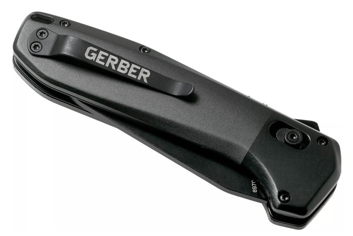 Couteau pliant Gerber HighBrow Large GE001713 manche en aluminium noir 12cm