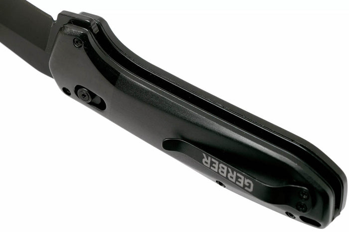 Couteau pliant Gerber HighBrow Large GE001713 manche en aluminium noir 12cm