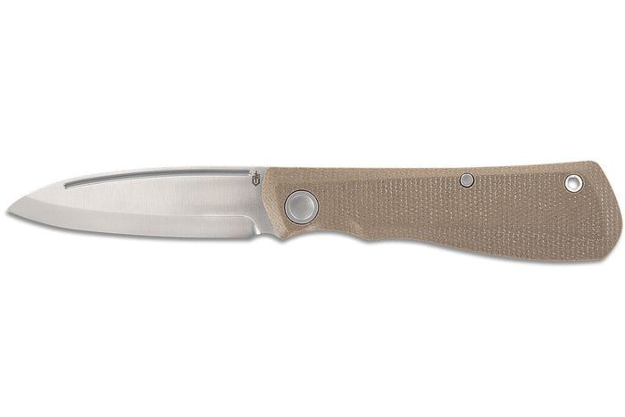 Couteau pliant Gerber Mansfield GE001908 manche en micarta naturel 10,8cm