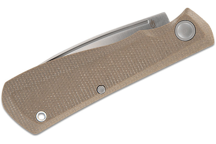 Couteau pliant Gerber Mansfield GE001908 manche en micarta naturel 10,8cm