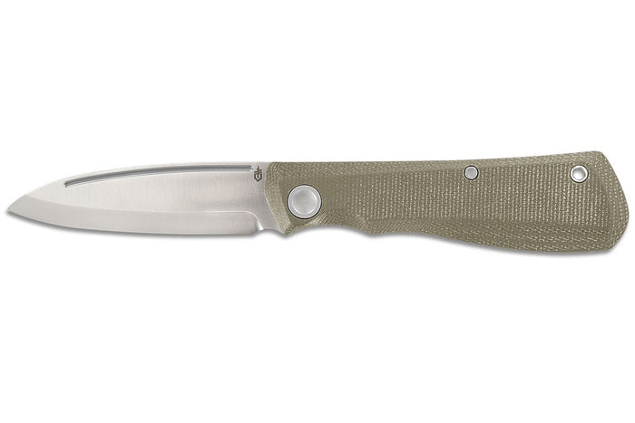 Couteau pliant Gerber Mansfield GE001910 manche en micarta olive 10,8cm