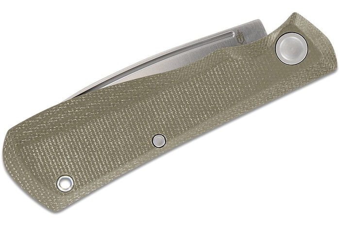 Couteau pliant Gerber Mansfield GE001910 manche en micarta olive 10,8cm