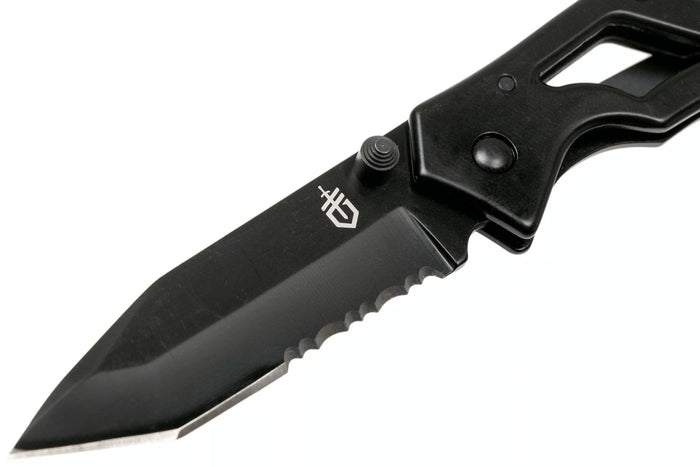 Couteau pliant Gerber Paraframe I Tanto GE003628 manche squelette en acier inox noir 10,5cm