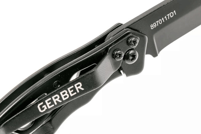 Couteau pliant Gerber Paraframe Mini Tanto GE003631 manche ajouré en acier 7,9cm
