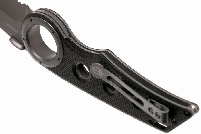 Couteau pliant Gerber Remix Tactical GE003641 lame Tanto manche troué en G10 noir 12cm
