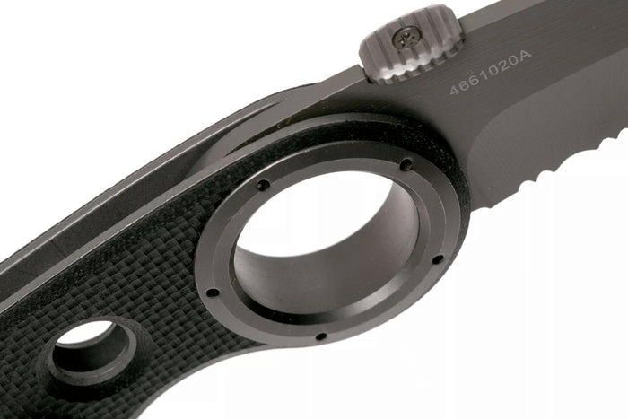 Couteau pliant Gerber Remix Tactical GE003641 lame Tanto manche troué en G10 noir 12cm