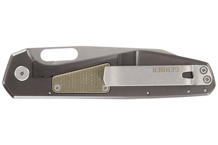 Couteau pliant Gerber Slimsada GE001912 manche en acier/micarta naturel 11,6cm