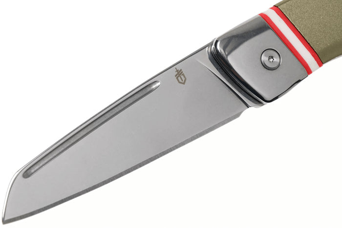 Couteau pliant Gerber Straightlace GE001663 manche en aluminium vert 10,1cm