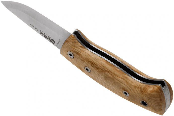 Couteau pliant Helle Kletten H662 manche en bois de bouleau frisé 8cm
