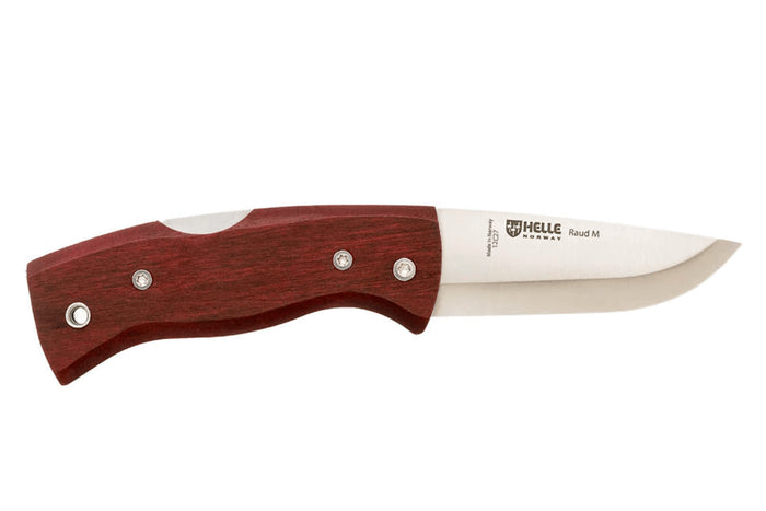 Couteau pliant Helle Raud M H654 manche en bois de bouleau 9,4cm