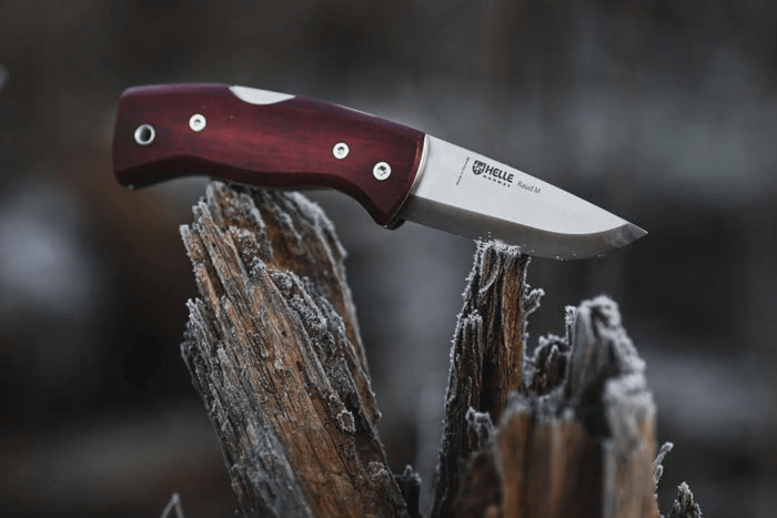Couteau pliant Helle Raud M H654 manche en bois de bouleau 9,4cm