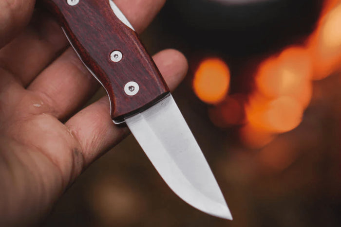 Couteau pliant Helle Raud S H663 manche en bois de bouleau 8cm