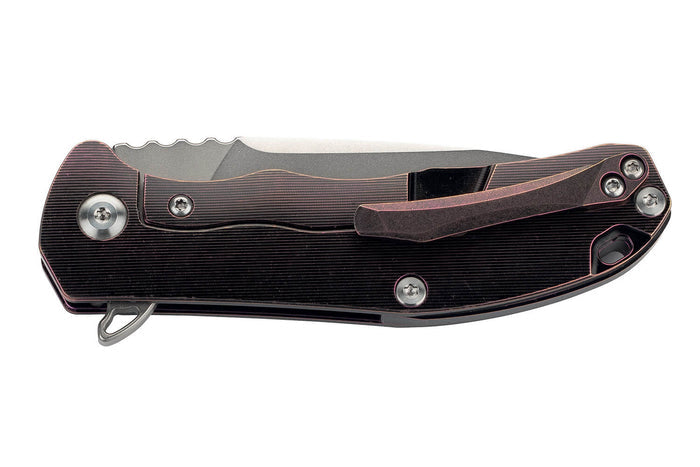Couteau pliant Herbertz 533010 manche ergonomique en titane grenaillé 10cm