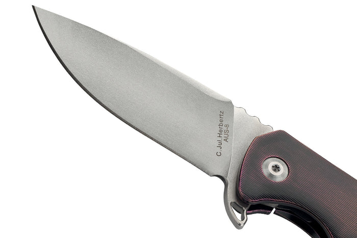Couteau pliant Herbertz 533010 manche ergonomique en titane grenaillé 10cm