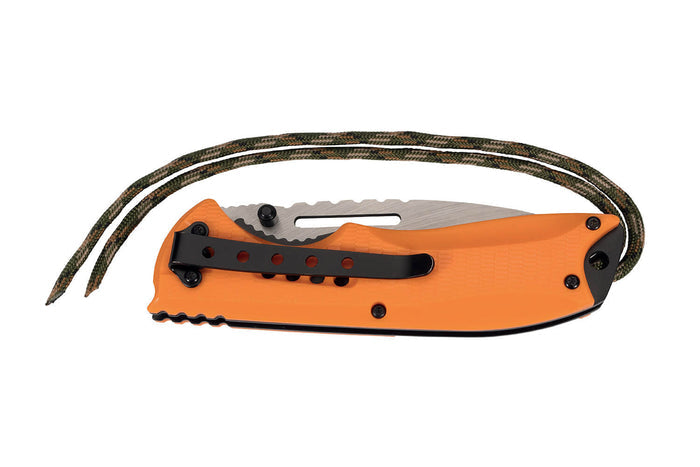 Couteau pliant Herbertz 564712 manche en ABS orange 12cm avec cordon
