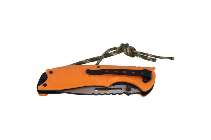 Couteau pliant Herbertz 564712 manche en ABS orange 12cm avec cordon