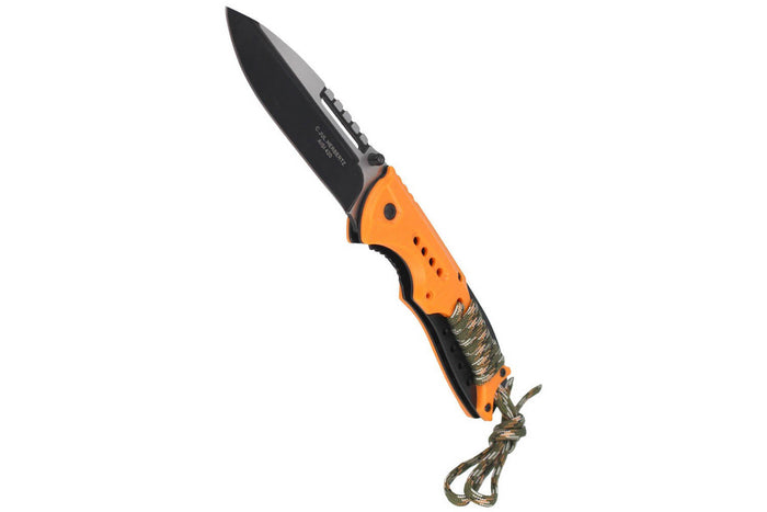 Couteau pliant Herbertz 564712 manche en ABS orange 12cm avec cordon