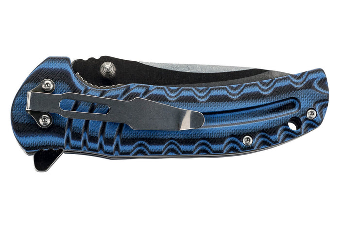 Couteau pliant Herbertz 583212 manche G10 antidérapant bicolore 11,5cm + étui
