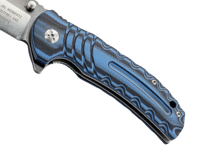 Couteau pliant Herbertz 583212 manche G10 antidérapant bicolore 11,5cm + étui