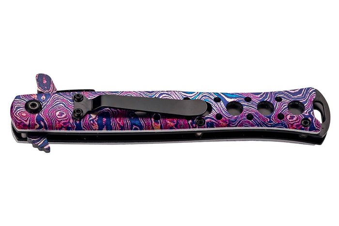 Couteau pliant Herbertz 584713 manche inox avec revêtement coloré 12,7cm