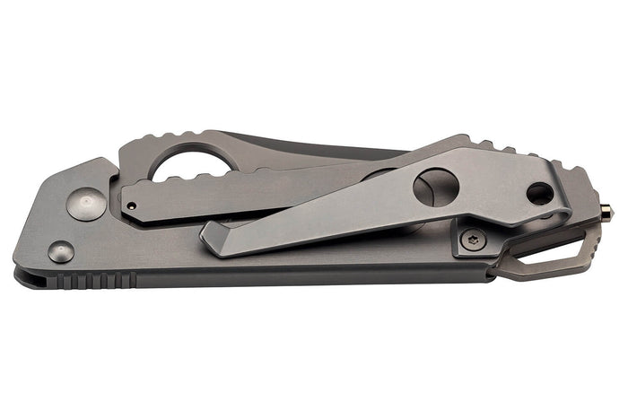 Couteau pliant Herbertz 587610 tout inox finition mat manche 10cm