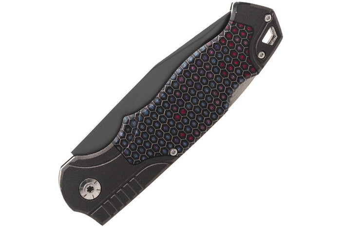 Couteau pliant Herbertz 595113 acier inox G10 impression 3D nid d'abeilles multicolore 12,5cm