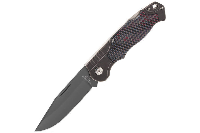 Couteau pliant Herbertz 595113 acier inox G10 impression 3D nid d'abeilles multicolore 12,5cm