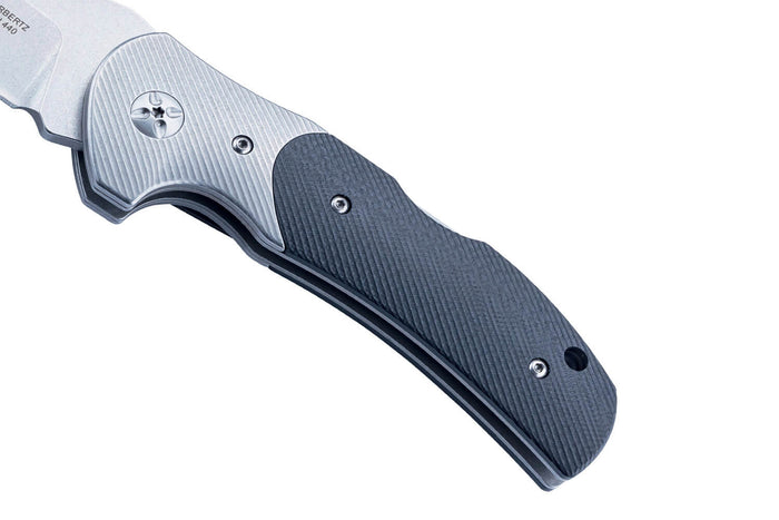 Couteau pliant Herbertz 598312 manche G10 texturé 11,5cm avec mitre en acier inox