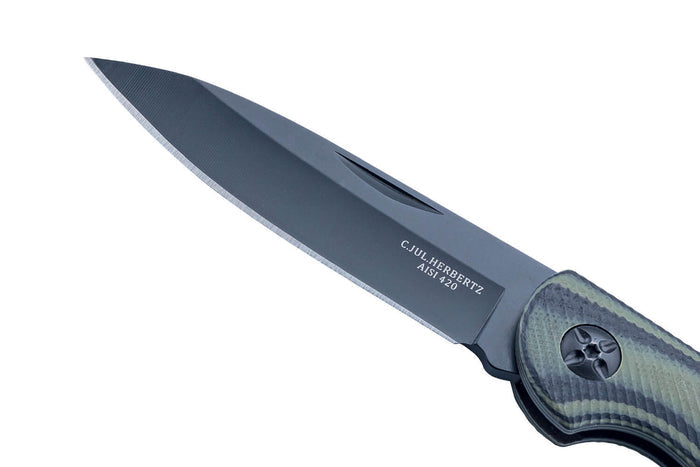 Couteau pliant Herbertz 598711 manche ergonomique G10 bicolore 10,5cm