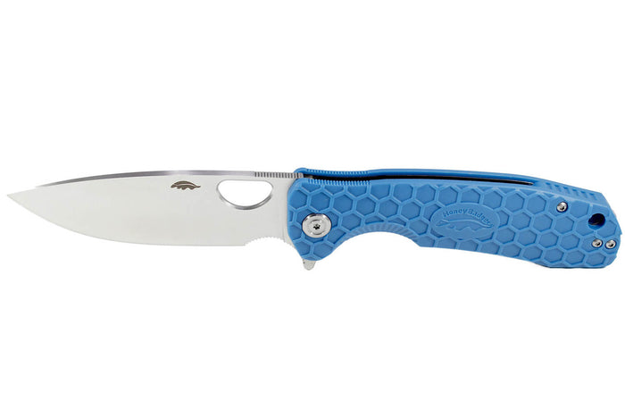 Couteau pliant Honey Badger Flipper Large 01HO040 manche nylon / fibres de verre bleu 11,7cm