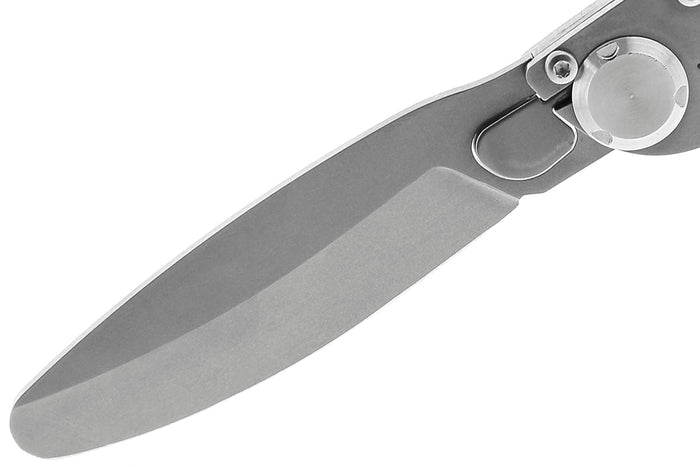 Couteau pliant K2 Kids 812170 manche inox décor soleil 9,5cm + étui suédine
