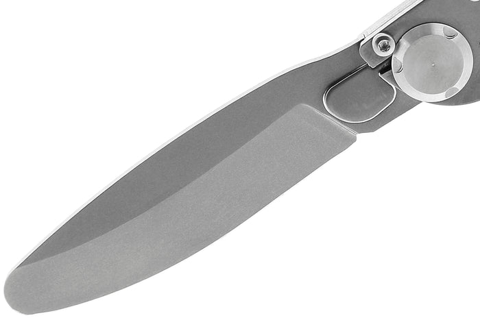 Couteau pliant K2 Kids 812171 manche inox décor chimie 9,5cm + étui suédine