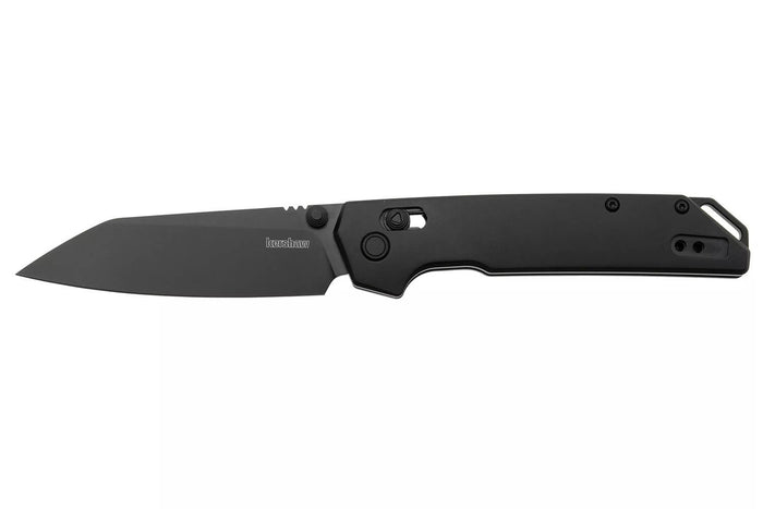 Couteau pliant Kershaw Iridium Reverse Tanto Black 2038RBLK manche en aluminium noir 11,4cm