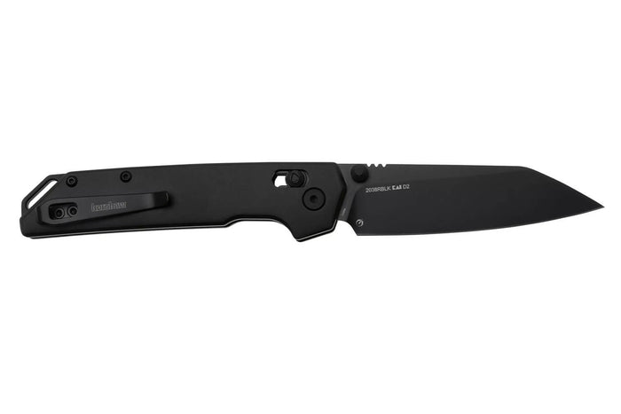 Couteau pliant Kershaw Iridium Reverse Tanto Black 2038RBLK manche en aluminium noir 11,4cm