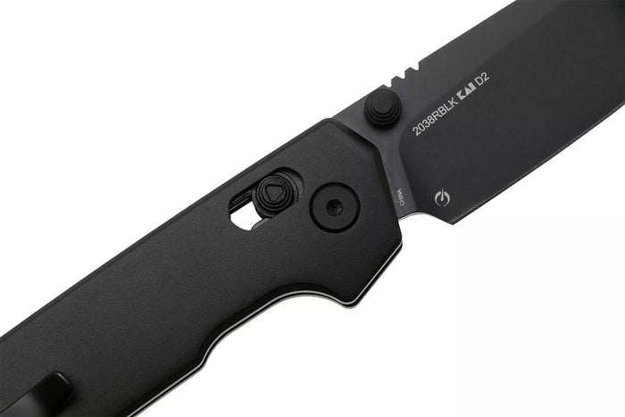 Couteau pliant Kershaw Iridium Reverse Tanto Black 2038RBLK manche en aluminium noir 11,4cm