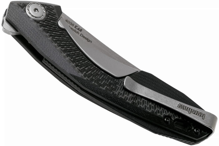 Couteau pliant Kershaw KS.4038 Tumbler manche en G10 et fibre de carbone noir 10,2cm