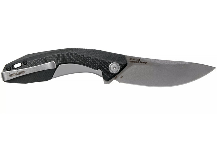 Couteau pliant Kershaw KS.4038 Tumbler manche en G10 et fibre de carbone noir 10,2cm
