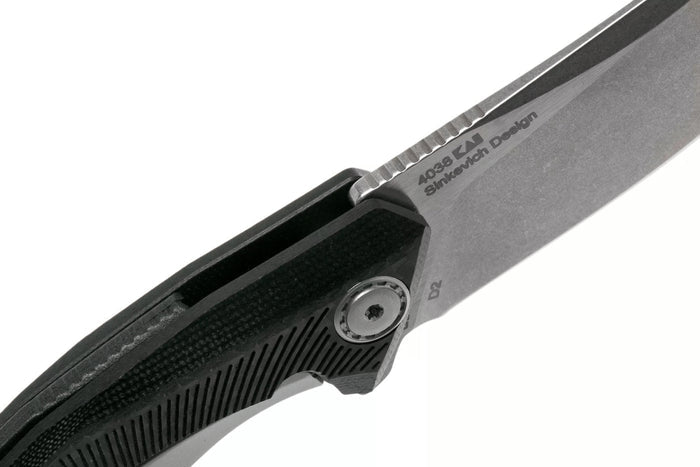 Couteau pliant Kershaw KS.4038 Tumbler manche en G10 et fibre de carbone noir 10,2cm