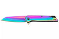 Couteau pliant Kershaw Misdirect KS.1365RBW manche en acier inoxydable rainbow 10,1cm