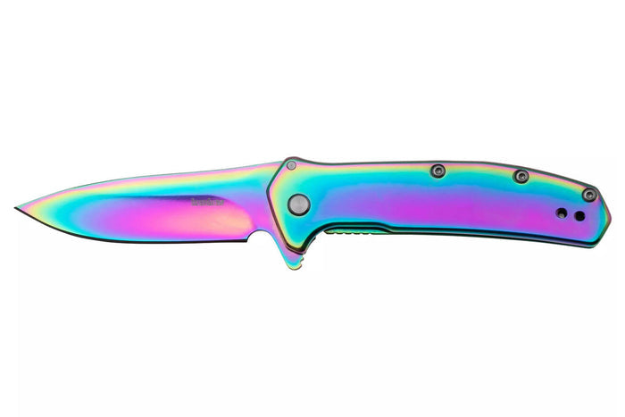 Couteau pliant Kershaw Outcome KS.2044RBW manche en acier inoxydable 9,8cm