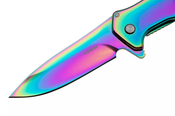Couteau pliant Kershaw Outcome KS.2044RBW manche en acier inoxydable 9,8cm