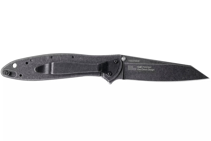 Couteau pliant Kershaw Random Leek Blackwash KS.1660RBW manche en acier inox 10,2cm