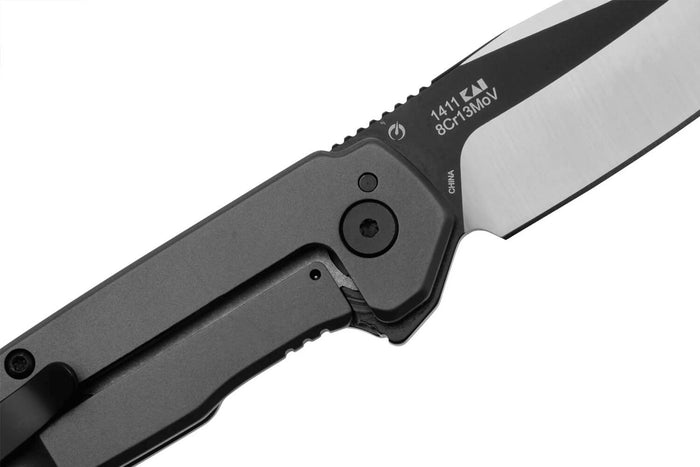 Couteau pliant Kershaw Thermal 1411 manche en acier inoxydable gris 10,4cm