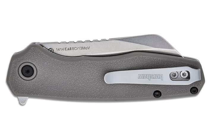Couteau pliant Kershaw Wharf KS.1414 manche en nylon renforcé de fibre de verre gris 10cm