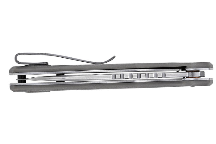 Couteau pliant Kershaw Wharf KS.1414 manche en nylon renforcé de fibre de verre gris 10cm