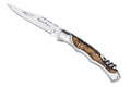 Couteau pliant Laguiole Bougna Baroque 12cm bois burl + tire bouchon