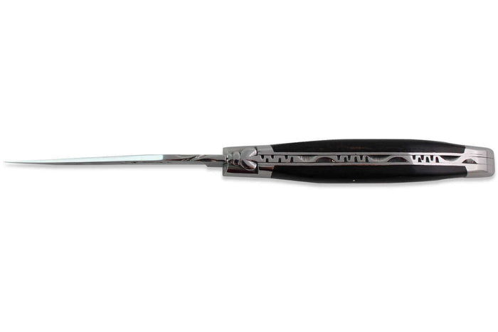Couteau pliant Laguiole en Aubrac en ébène manche 12cm