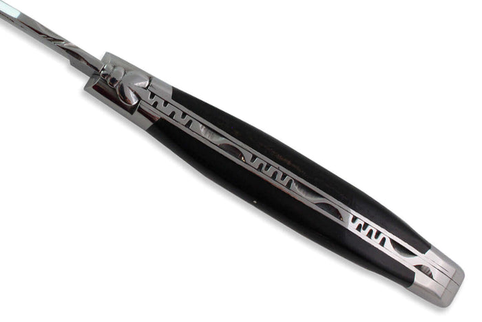 Couteau pliant Laguiole en Aubrac en ébène manche 12cm