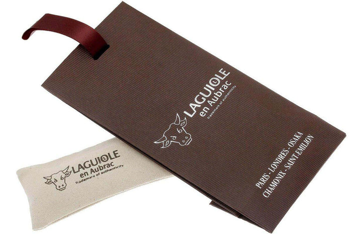 Couteau pliant Laguiole en Aubrac en olivier manche 12cm